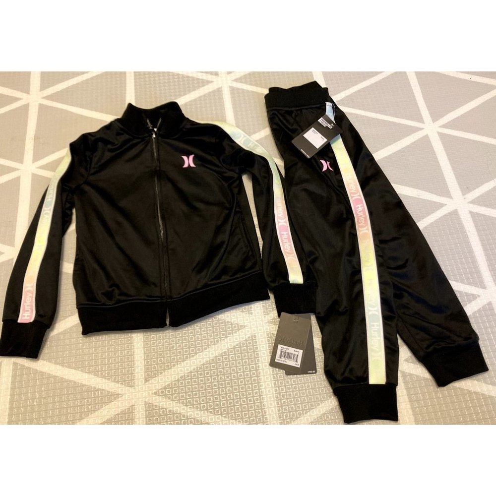 NWT Hurley girl sz 6 2-pc track suit